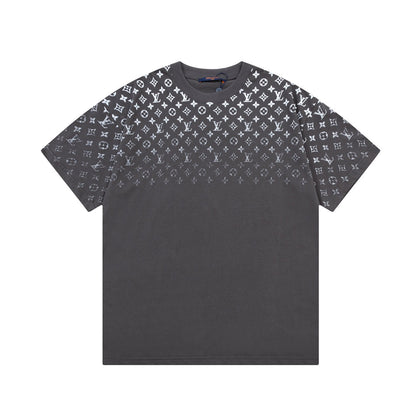 Gradient monogram print T-shirt